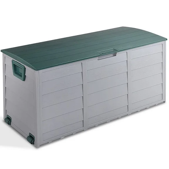 Details about   260L Outdoor Garden Storage Plastic Box Chest Tools Cushions Toys Lockable Seat 
