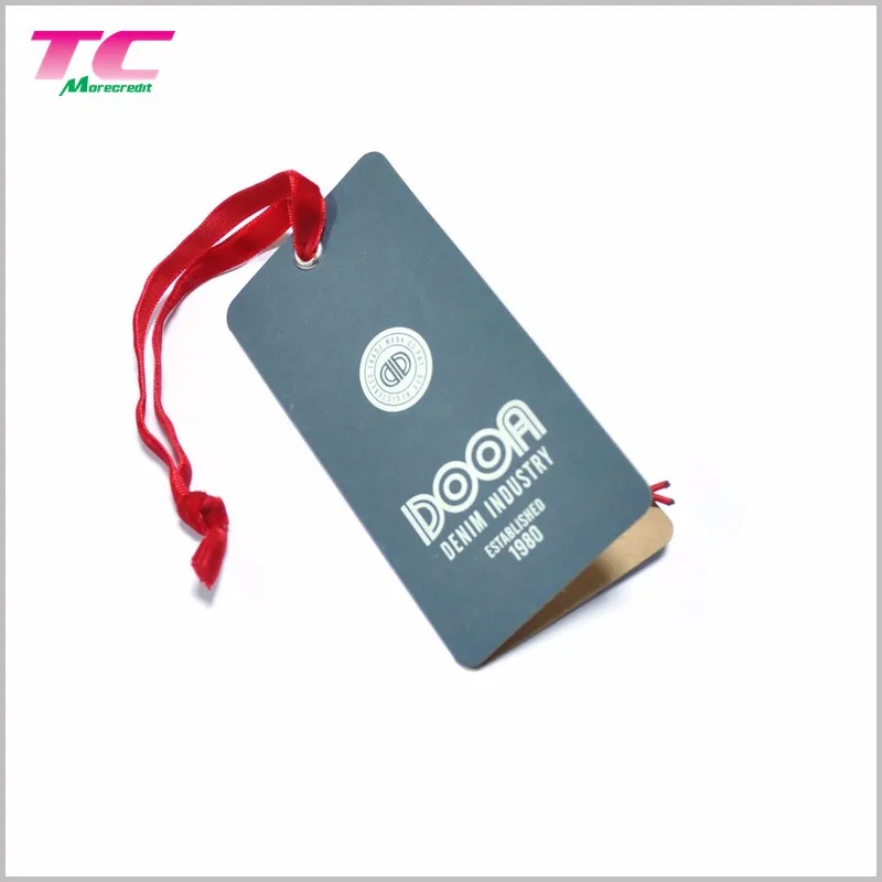 custom fold over hang tags