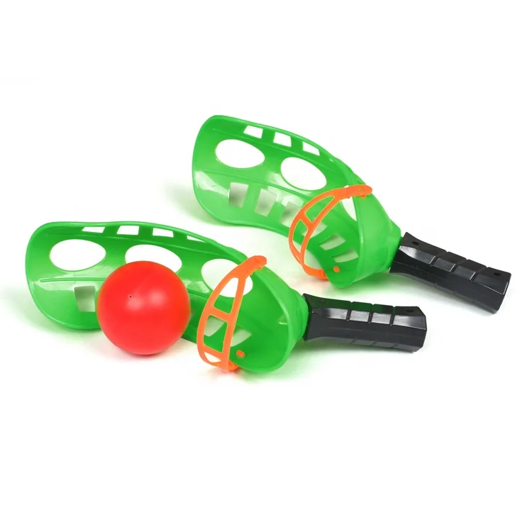 Child outdoor sports toy ABS release catch ball guns bouncing ball target catch ball game for kids