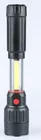 Torch Base Batteries Powered Sliding Head Zoom LED Flashlight Torch With Strong Magnet Base