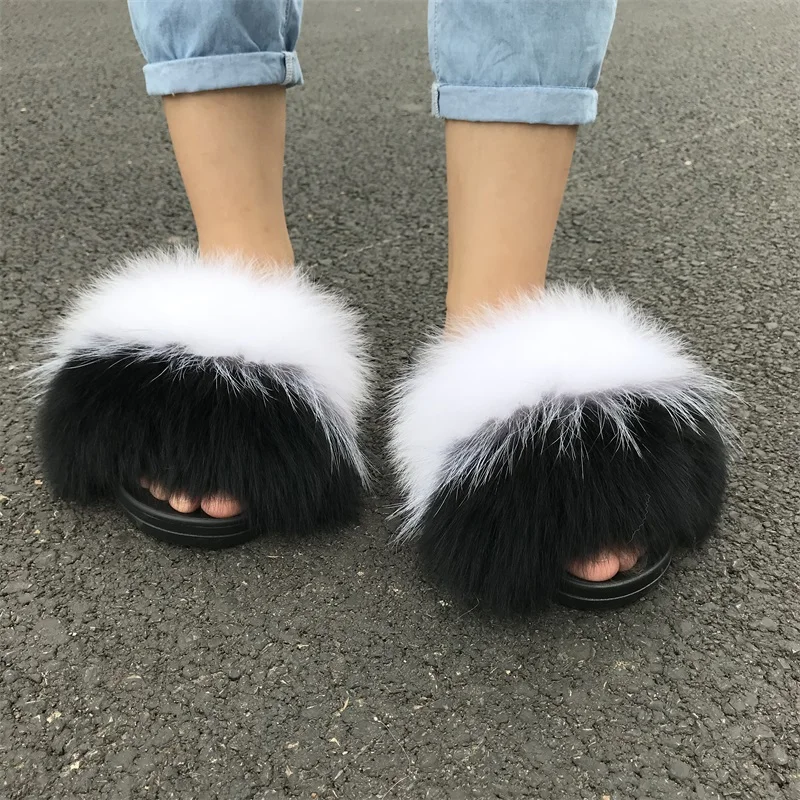 fluffy fur slippers