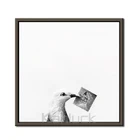 Canvas Canvas Wall Art Pigeon White And Black Framed Canvas Wall Art For Wall Decor With Frame Ready To Hang