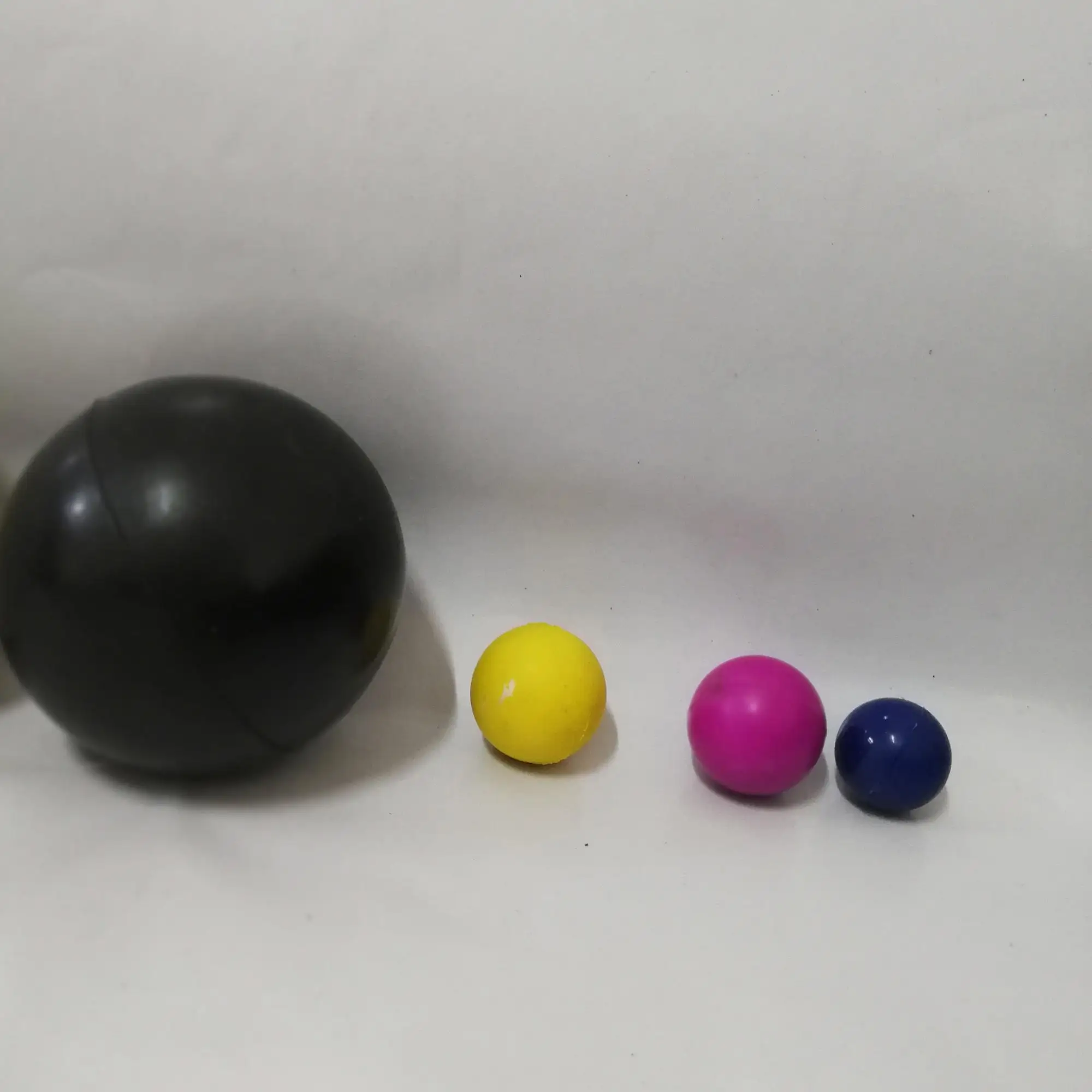 solid hard rubber ball