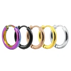 Hoop Earring Men Earrings Hiphop Earrings Surgical Stainless Steel Jewelry Small Hoop Earring Hiphop For Men