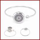 Cuff Cuff Bracelet 316L Stainless Steel Aroma Essential Oil Locket Diffuser Locket Cuff Open Bracelet