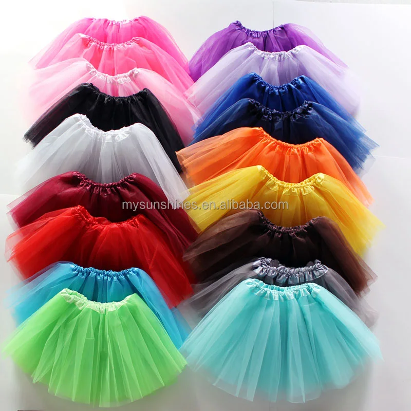 7 Sizes! Kleding Meisjeskleding Rokken Neon Pink 3-Layer Tutu Skirts 