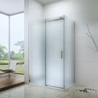EX-904 China Cheap 2 Moving Tempered Glass Shower Door