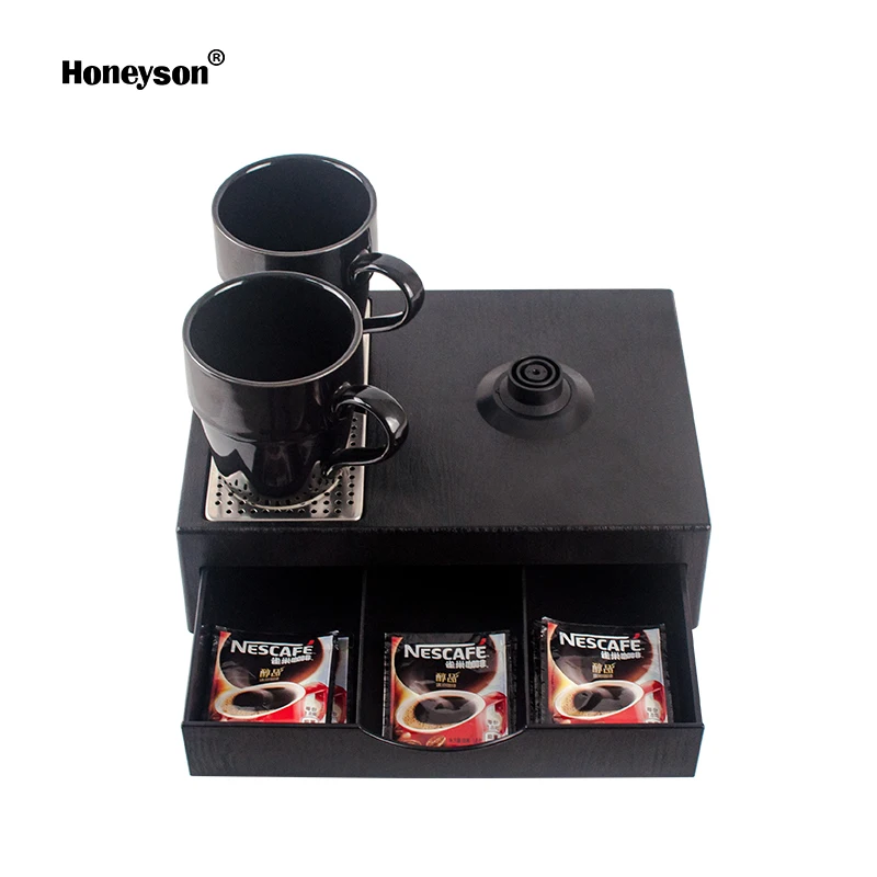 Honeyson new hot hotel 0.6L mini electric kettle drawer tray set