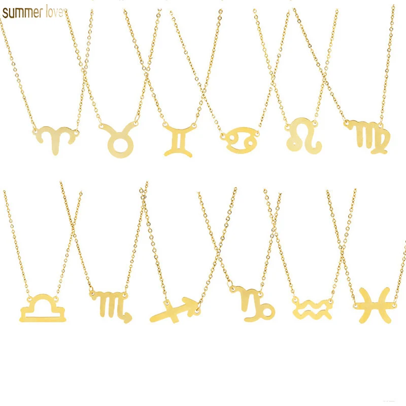 2019 New Golden 12 Constellations Charm 