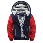 Men Bulk Wholesale Custom Logo Zip Up Jumper Thick Winter Hoodies Sweatshirts Men Jacket