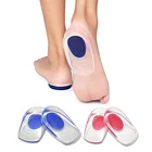 Gel heel cups-shoes insert high shock pressure absorption anti-slip PU Gel - 2 Pcs (Pink-Women's)