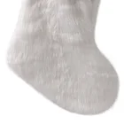 Christmas Stocking Stocking White Fur Stocking White Hanging American Festive Product Fur Christmas Stocking