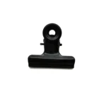 Iron Clip Metal Clip Wholesale 31 Mm Matte Black Round Head Spring Paper Iron Clip Metal Bulldog Clip
