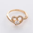 Ring Women Rings Fashion Wholesale American Gold Plated Paved Diamond Ring 18k Gold Ring Woman Jewelry