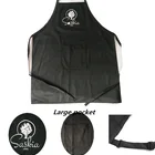 Logo Uniform Customers' Logo Factory Uniforms Hot Sale Printed Logo Cheap Factory Fashion Polyester Cooking Chef Masterchef Women Uniform Apron With Pockets