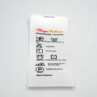 Silk Custom White Satin Silk Printing Wash Care Label For Clothes