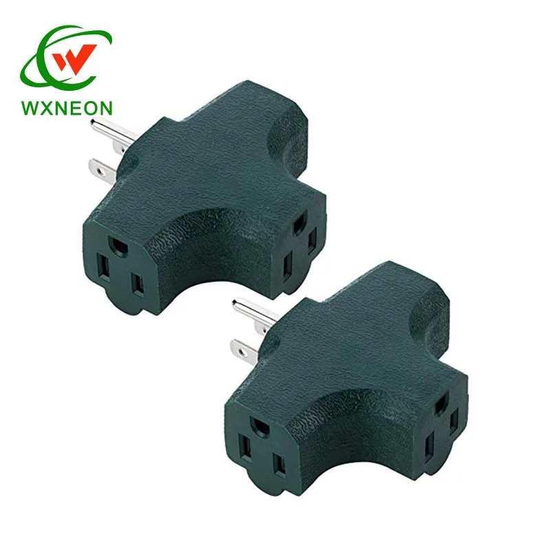 3 Green T Shaped Wall Heavy Duty Outlet Adapter Power Plug - Buy Outlet Plug,Heavy Duty Plug,Power Outlet Plug Product on Alibaba.com