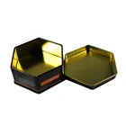 Decorative Metal Box Tea Tin Box Tin Can Custom Decorative Hexagonal Metal Tin Box Packaging 50g Tea Tin Can