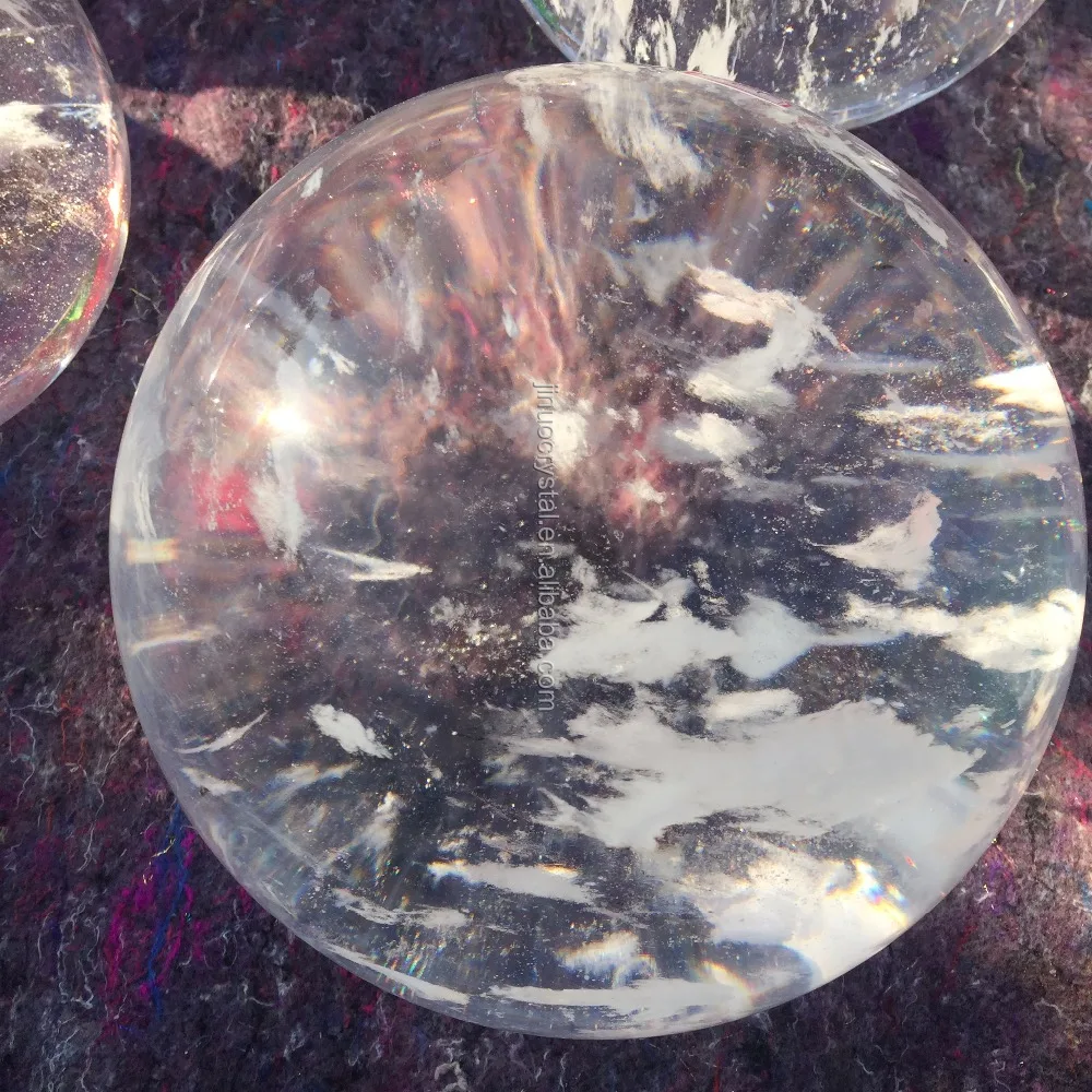 crystal sphere white smelting stone crystal ball for decoration