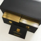 Cards Card Luxury Gold Plated Logo Printing Business Cards With Custom Design