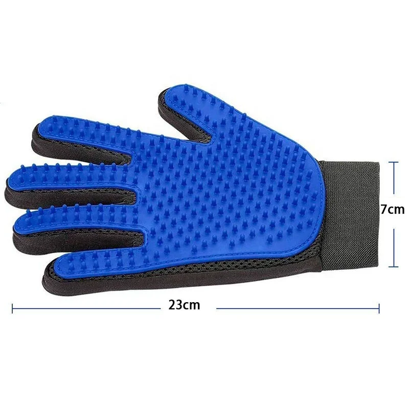Pet Supplies Silicon Soft Luvas Pet Hair Remover Gloves mascota Pet Grooming Glove Deshedding Brush Glove with 260 Grooming Tips