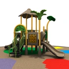 Playground Outdoor NEW LLDPE Plastic Material Kids Slide Outdoor Playground Equipment.