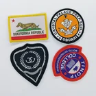 Back Special Shape Woven Overlocked Border Jeans Back Girl Scout Fun Patches