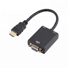 Vga ULT-unite HDMI To VGA Adapter Video Converter With 3.5mm Audio Cable And Micro USB Port For Power