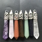 Quartz Stones Pendants Natural Quartz Crystals Stones Point Chakra Pendants Healing