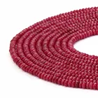 Rondelle Beads Indian Beads Hot Selling Faceted Rondelle Indian Ruby Beads Necklace Beads