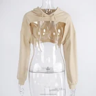 Women Sports Hoodie Women Sale Fitness 2021 For Women Camouflage Gym Running Sports Crop Hoodie Shortened Top With Long Sleeves With Hood Sexy Design