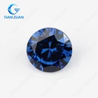 Cubic Zirconia Stone 5A Quality Sapphire Blue Color Round Shape Cubic Zirconia Synthetic Cz Stone