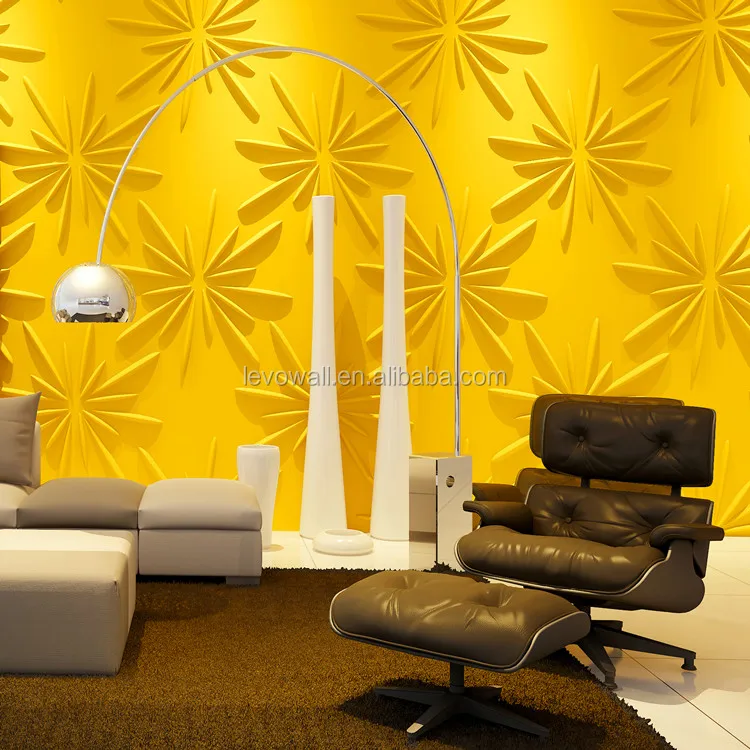 Yellow Color High Quality Luxury Pvc Living Room 3d Wallpaper For Interior  Wall Decoration - Buy Tangled Kids Wall Murals Wallpaper,Yellow Color Wall  Paper,European Cream Yellow Foaming Non Woven Home Damask Wallpaper