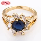 Gold Rings For Women Rings Dubai Wedding Rings Hot Trending 18K Gold Dubai Wedding Brass Diamond Rings Jewelry For Women