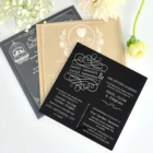 Acrylic Wedding Wedding 1/8inch Custom Size Full Color UV Printing Engrave Clear Acrylic Invitation For Wedding Or Parts