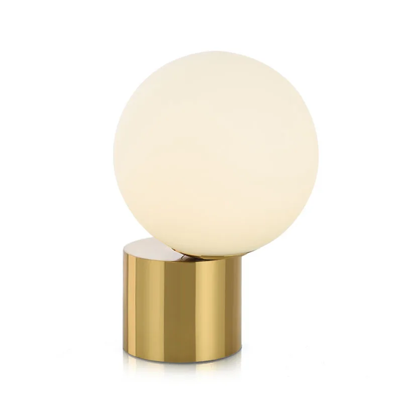 gold sphere table lamp