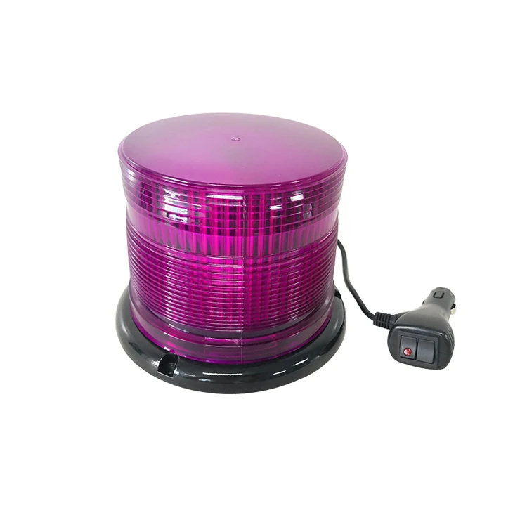 purple rotating beacon light