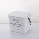 Wall Recycle Recycling Bin Small Wall Mounted Bathroom Use Trash Or Food Recycle Plastic Waste Bin With Durable Handle