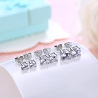 Cz Earrings Earrings Cz Earrings Custom Classic Quality 2mm 3mm 4mm 5mm 6mm 7mm Cz Zircon 925 Silver Screw Studs Earrings