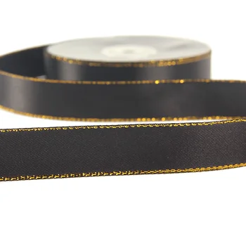 Black and white polyester silk decorative hair ribbons for sale