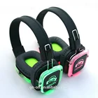 Headphone 3 Channel Silent Disco Headphone For Silent Party With LED Lights