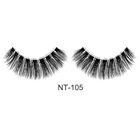 Mink 3d Eyelash 3d Faux Mink Lashes Mink Lashes Wholesale 100% Cruelty Free Clear Band Wispy Faux Private Label