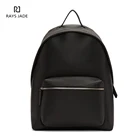 Black Back Pack Fashion Ladies Black Leather Backpacks For Women Cowhide Genuine Leather Back Pack For Men Outdoor Used Unisex Leather Mochila