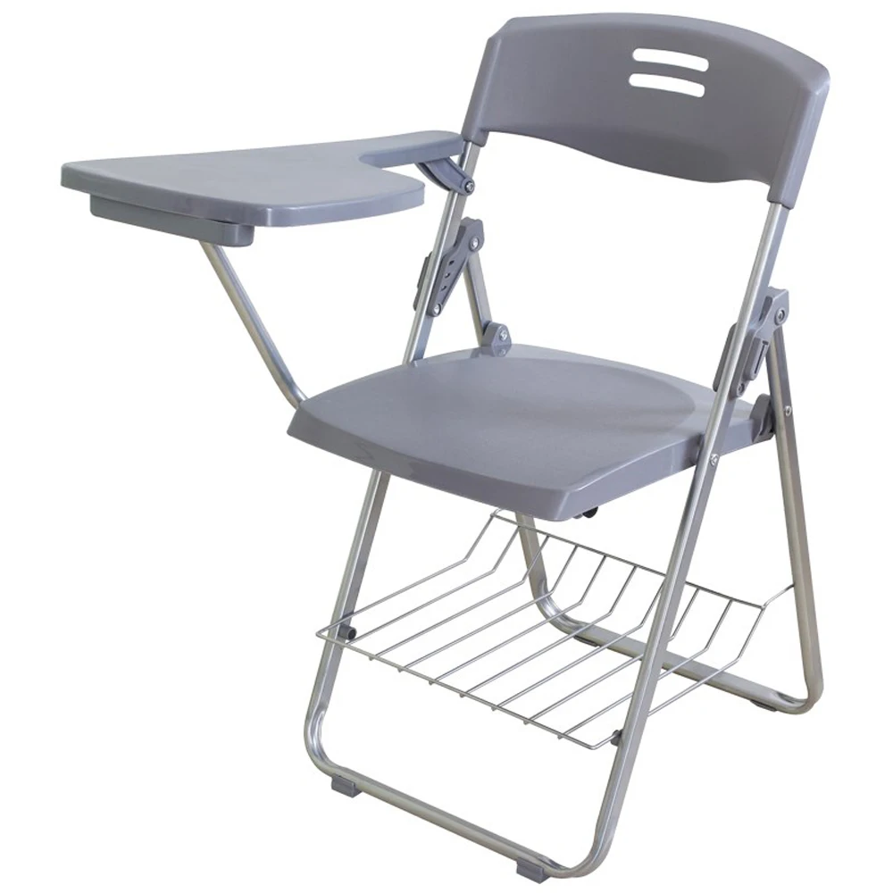 folding chair with writing pad