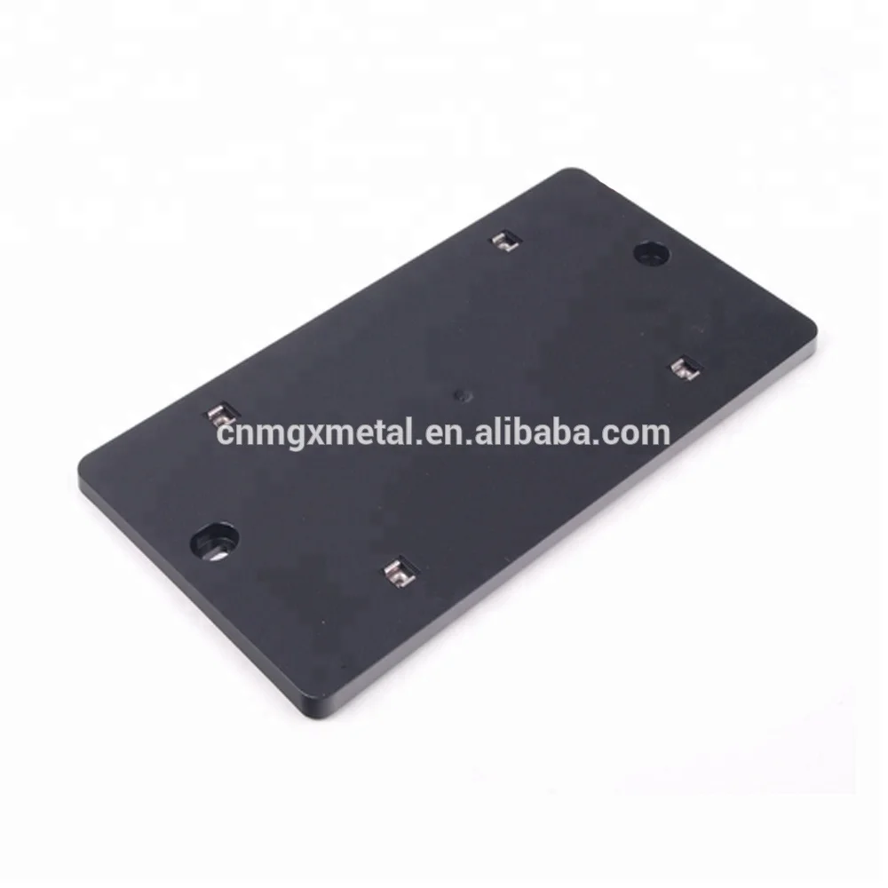 high quality custom black electrophoresis metal rear license