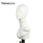 For Rebecca China Fashion Beautiful And Natural Face Pvc Mannequin Head For Showing Wigs On Sale