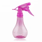 Plastic Spray Bottle With Sprayer Clear Cute Pink Hair Salon PET Plastic 300ml Fine Mist Spray Bottle With Trigger Sprayer