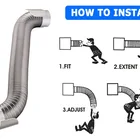 Duct Air Flexible Duct 8 Inch Semi-rigid Aluminium Foil Flexible Duct Air Conditioner Duct Tube