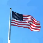 American Flag Rectangle Custom Embroidered Polyester National Country American Usa Flag