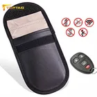 Leather Case Leather Real Leather Material RFID Signal Blocking Keyless Go Car Key Case